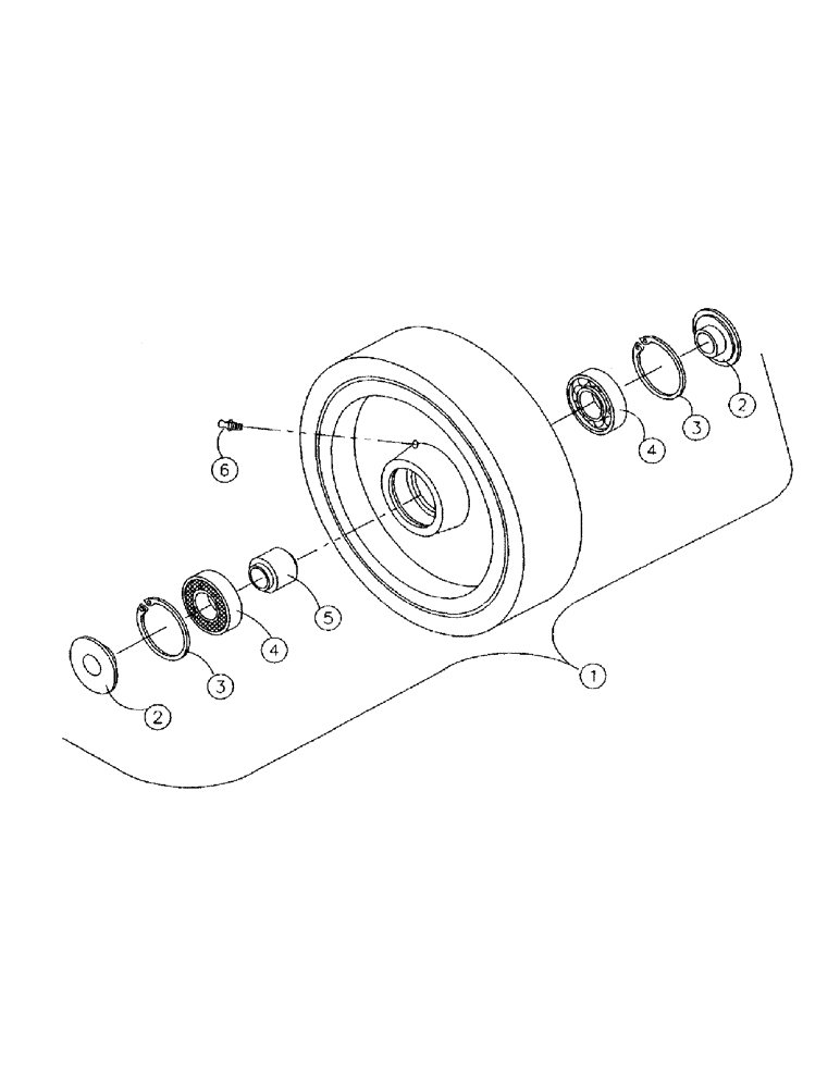 Схема запчастей Case 1500TX - (9-016) - WHEEL 