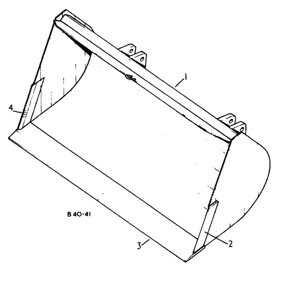 Схема запчастей Case 500 - (17-002) - BUCKET ATTACHMENTS No Description