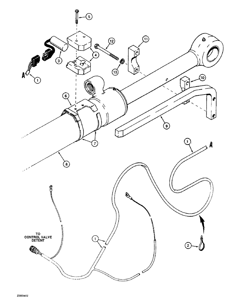 Схема запчастей Case 1150E - (9-006) - LOADER RETURN-TO-DIG (09) - CHASSIS/ATTACHMENTS