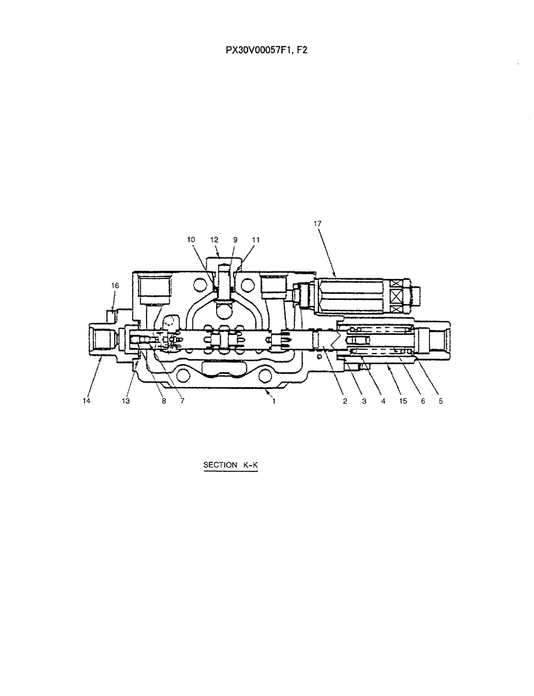 Схема запчастей Case CX36B - (07-012) - VALVE ASSY, CONTROL (BOOM) ELECTRICAL AND HYDRAULIC COMPONENTS