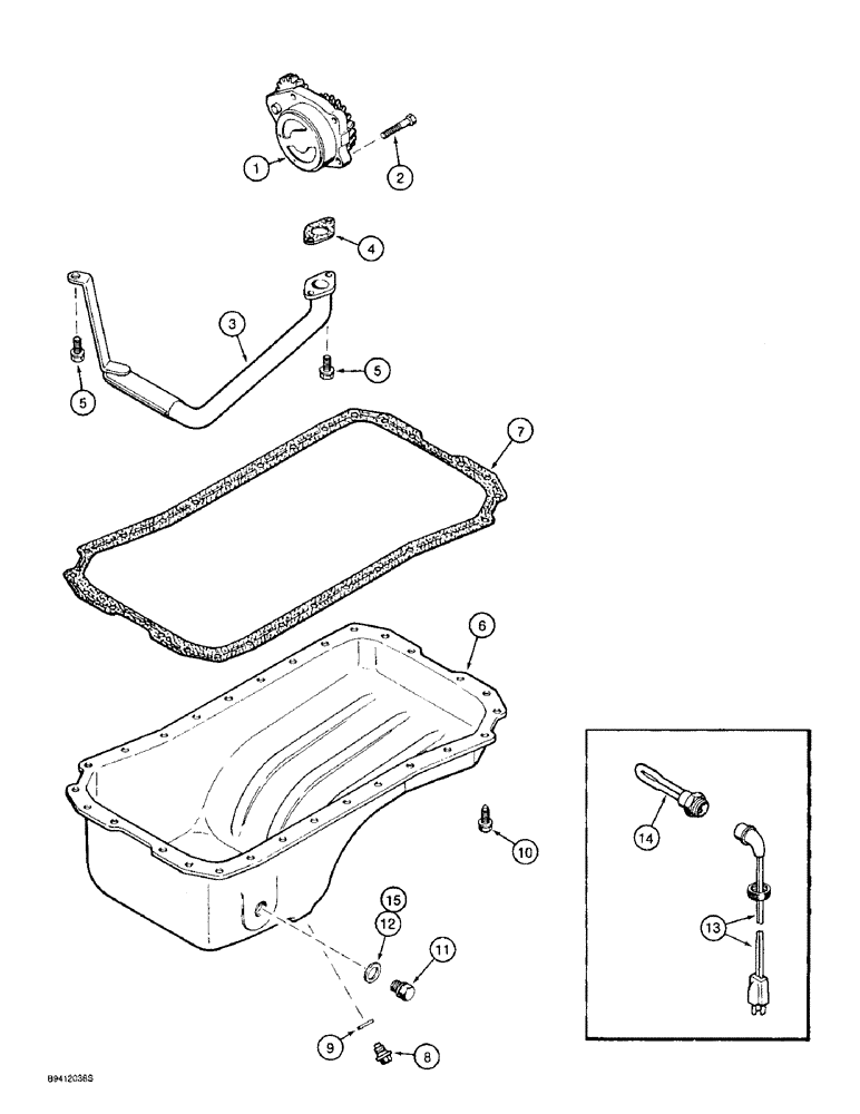 Схема запчастей Case 9010B - (2-056) - OIL PUMP AND OIL PAN, 4TA-390 EMISSIONS CERTIFIED ENGINE, *P.I.N. DAC01#2001 AND AFTER, ENG OIL HTR (02) - ENGINE