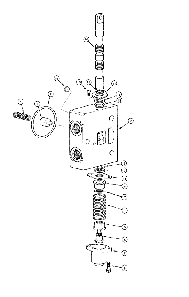 Схема запчастей Case 865 DHP - (8-088) - DISTRIBUTOR - BLADE SIDE SHIFT VALVE (08) - HYDRAULICS