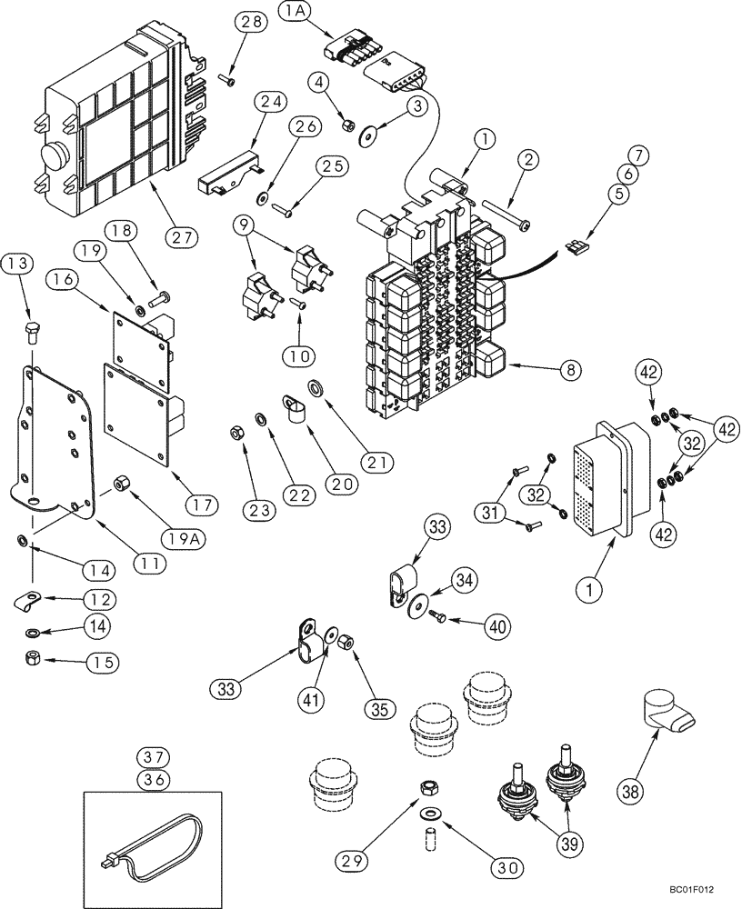 Схема запчастей Case 921C - (04-10) - HARNESS - CANOPY, MAIN (04) - ELECTRICAL SYSTEMS