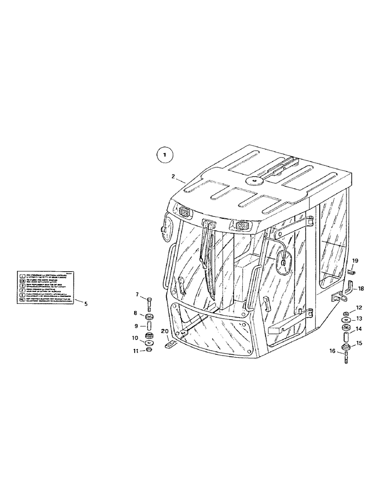 Схема запчастей Case 221B - (9-45A) - CAB, 121B (DAH121530-) - 221B (DAH2216537-) (09) - CHASSIS/ATTACHMENTS