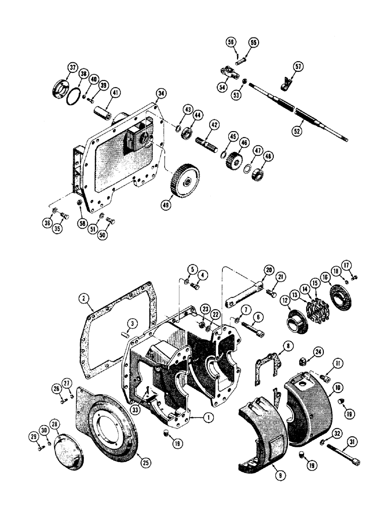 Схема запчастей Case 600 - (244) - WINCH INSTALLATION, CASE AND EXTERNAL PARTS (05) - UPPERSTRUCTURE CHASSIS