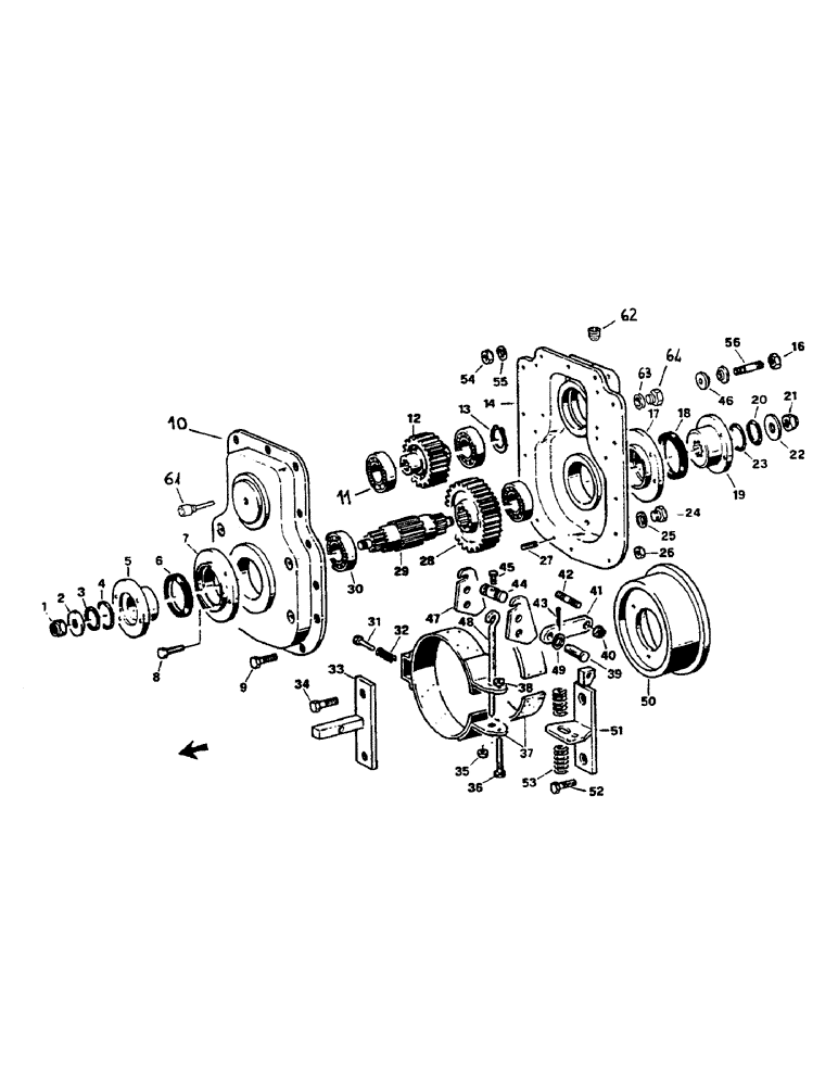 Схема запчастей Case 221B - (6-02) - TRANSFER CASE, 121B (DAH1215912-) / 221B (DAH2215913-) (06) - POWER TRAIN