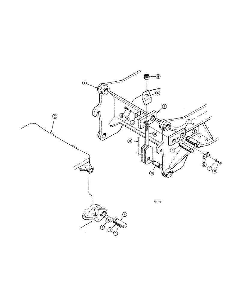 Схема запчастей Case 680CK - (210) - BACKHOE MOUNTING PARTS (84) - BOOMS, DIPPERS & BUCKETS