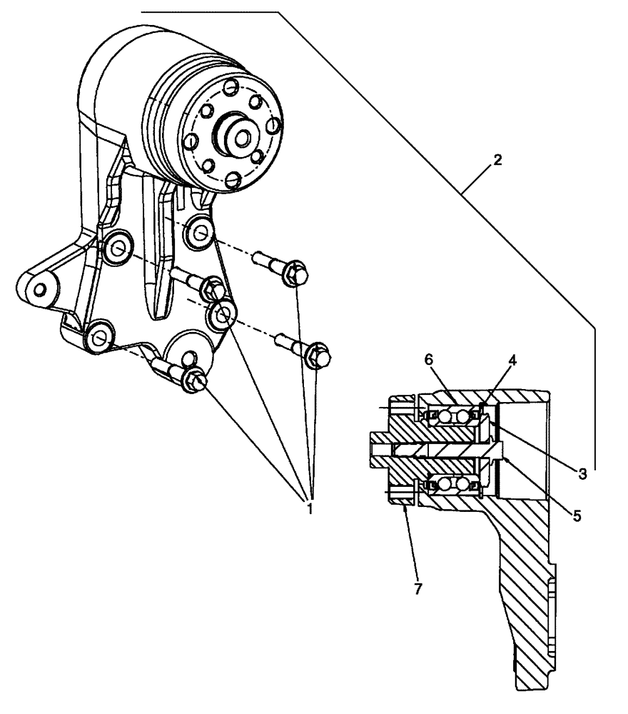 Схема запчастей Case 650L - (10.414.01) - FAN DRIVE (10) - ENGINE