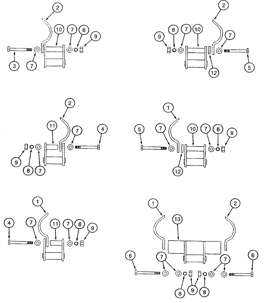 Схема запчастей Case TF300B - (09-19) - CHAINS DIGGING TEETH (09) - CHASSIS/ATTACHMENTS