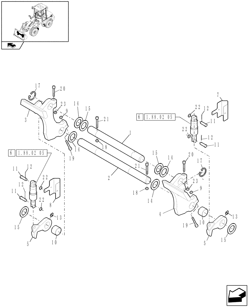 Схема запчастей Case 21E - (540[01]) - HYDRAULIC QUICK TOOL COUPLER (18) - VARIATIONS