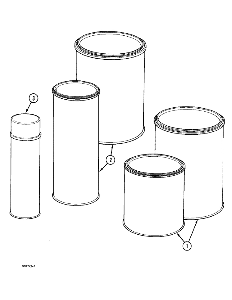 Схема запчастей Case 888 - (9H-12) - PAINTS (09) - CHASSIS