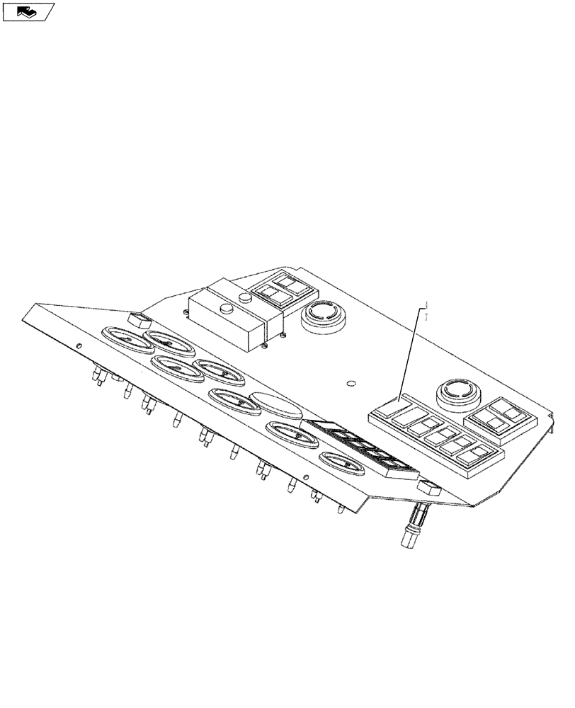 Схема запчастей Case PT240 - (33.202.03) - ELECTRIC HAND BRAKE (GROUP 342-1-ND123613) (33) - BRAKES & CONTROLS