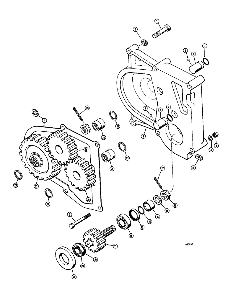 Схема запчастей Case 400 - (100) - WINCH ADAPTER PARTS, GEARMATIC WINCH (05) - UPPERSTRUCTURE CHASSIS