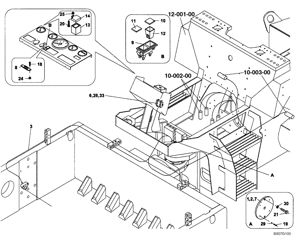 Схема запчастей Case SV208 - (04-007-00[01]) - ELECTRICAL - TRACTION CONTROL (GROUP 420) (ND109555) (04) - ELECTRICAL SYSTEMS