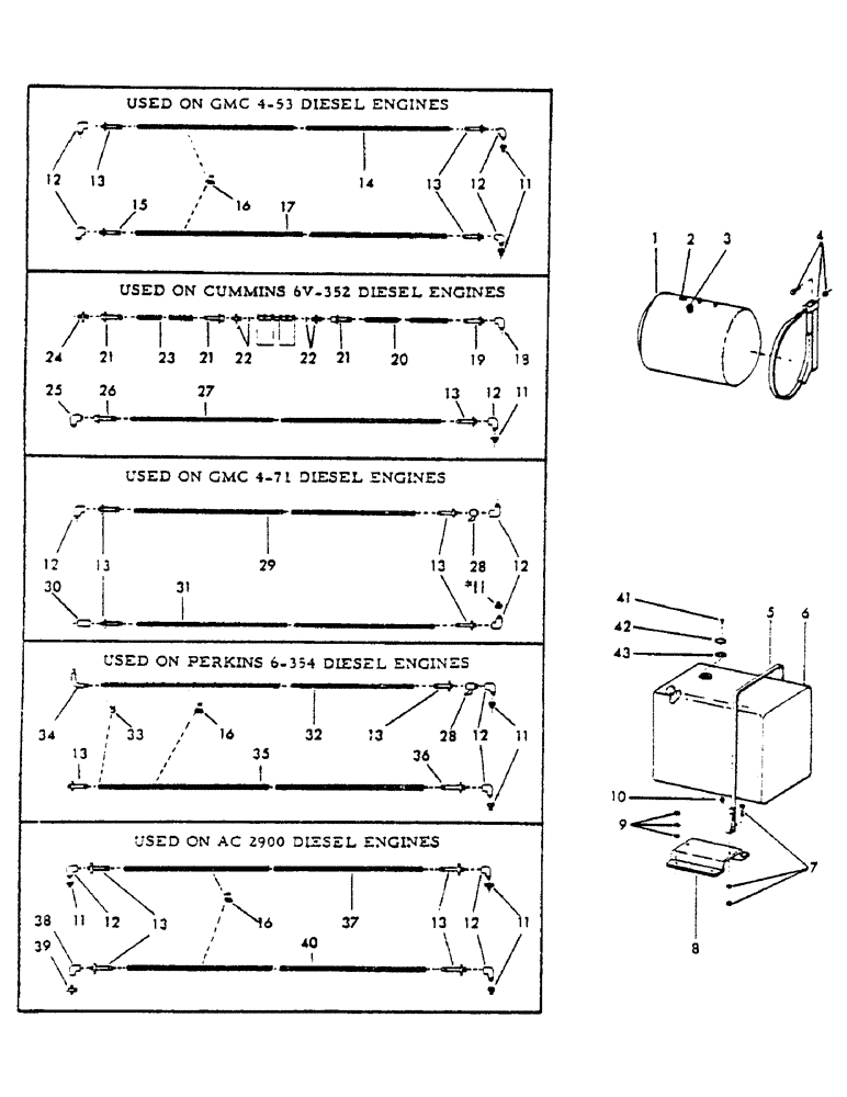 Схема запчастей Case 40EC - (C13) - FUEL TANK AND LINES (02) - FUEL SYSTEM