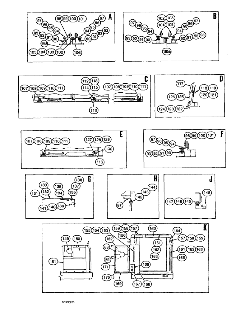 Схема запчастей Case 9060B - (9-020) - UPPER STRUCTURE - CONTINUED (09) - CHASSIS