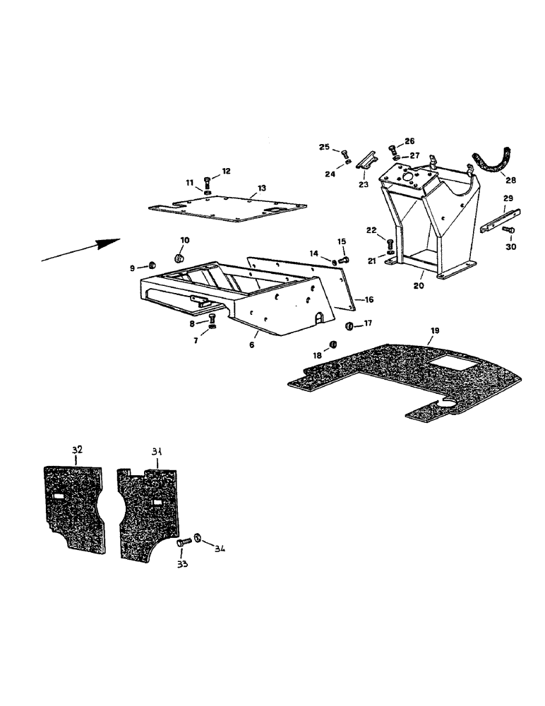 Схема запчастей Case 221B - (9-37A) - OPERATORS COMPARTMENT, 121B (DAH1216967-) / 221B (DAH2216977-) (09) - CHASSIS/ATTACHMENTS