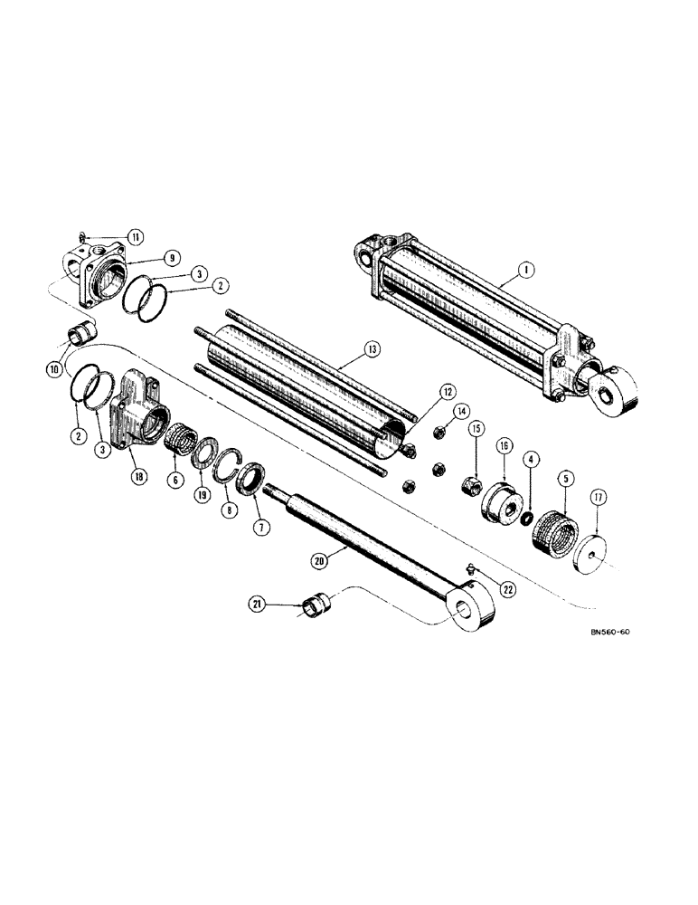 Схема запчастей Case 420C - (304) - D27156 HYDRAULIC BOOM CYLINDER (07) - HYDRAULIC SYSTEM