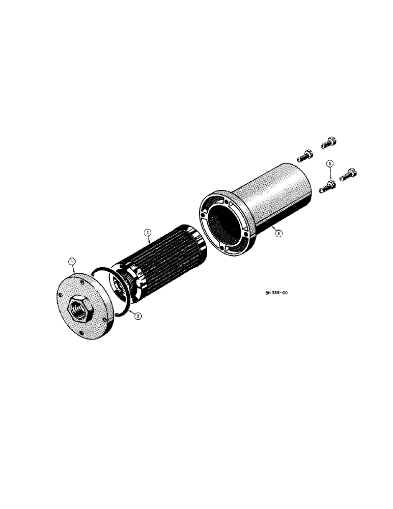 Схема запчастей Case 22 - (40) - D21003 HYDRAULIC OIL FILTER, 60374 FLOW CONTROL VALVE 