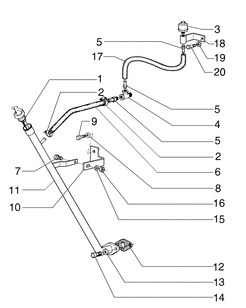 Схема запчастей Case 885 AWD - (06-12[01]) - TRANSMISSION - OIL DIPSTICK (06) - POWER TRAIN