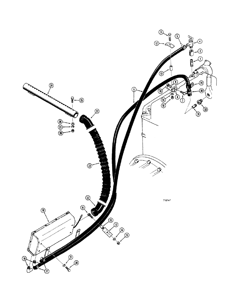 Схема запчастей Case 680CK - (168) - CAB HEATER AND RELATED PARTS (50) - CAB CLIMATE CONTROL