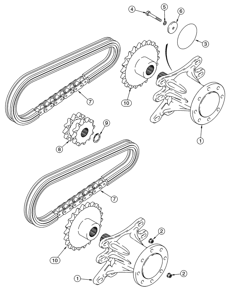 Схема запчастей Case 90XT - (06-27) - DRIVE LINE (06) - POWER TRAIN