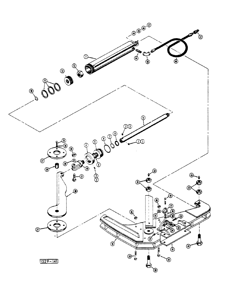 Схема запчастей Case 1529 - (228) - TREE SHEAR, 18" (89) - TOOLS