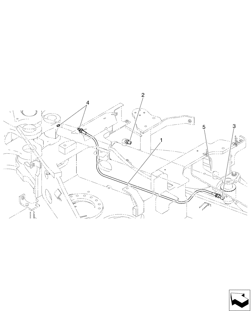 Схема запчастей Case CX50B - (01-006) - HYD LINES, CYLINDER, SWING (35) - HYDRAULIC SYSTEMS