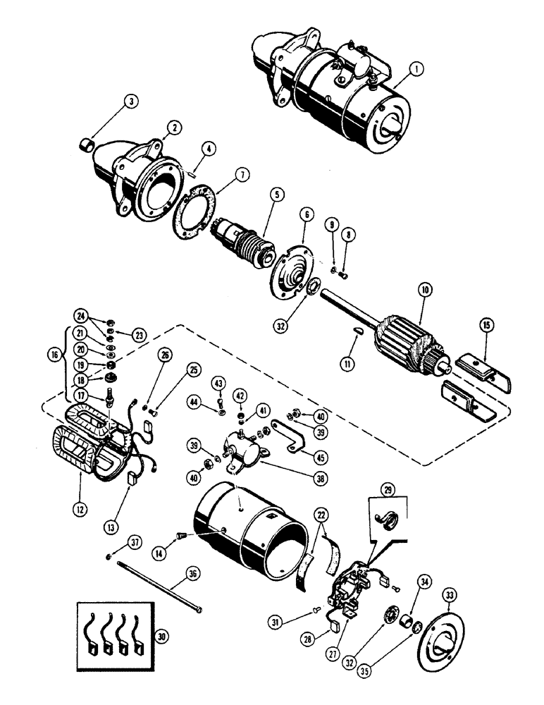 Схема запчастей Case 430CK - (053A) - STARTING MOTOR, (188) SPARK IGNITION ENGINE 