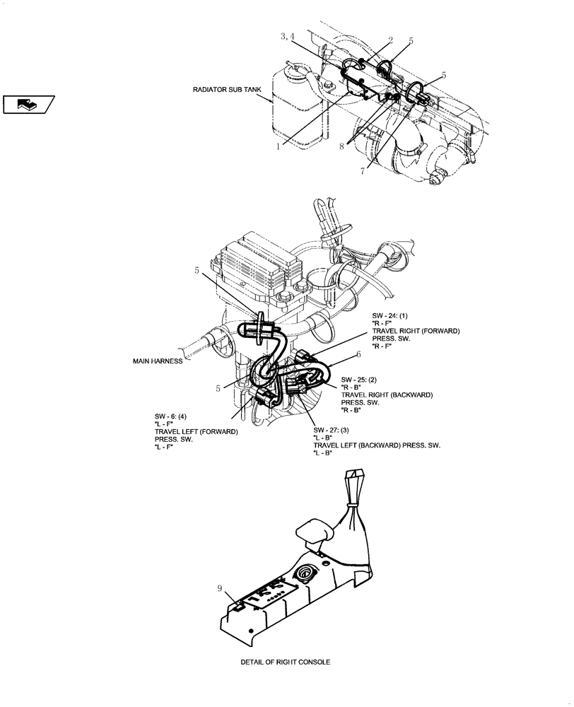 Схема запчастей Case CX17B - (01-048[01]) - ALARM, ASSY (55) - ELECTRICAL SYSTEMS