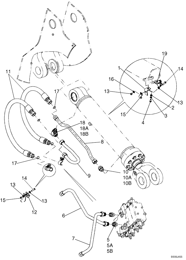 Схема запчастей Case 921E - (08-14) - HYDRAULICS - LOADER LIFT (08) - HYDRAULICS