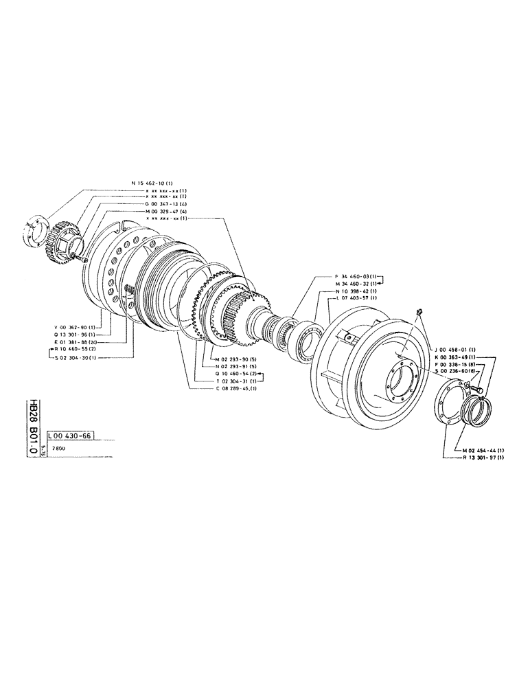 Схема запчастей Case RC200 - (062) - 2800 