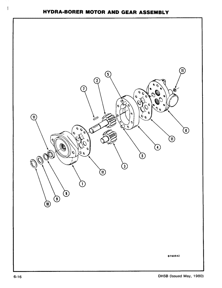 Схема запчастей Case DH5 - (6-16) - HYDRA-BORER MOTOR AND GEAR ASSEMBLY (89) - TOOLS