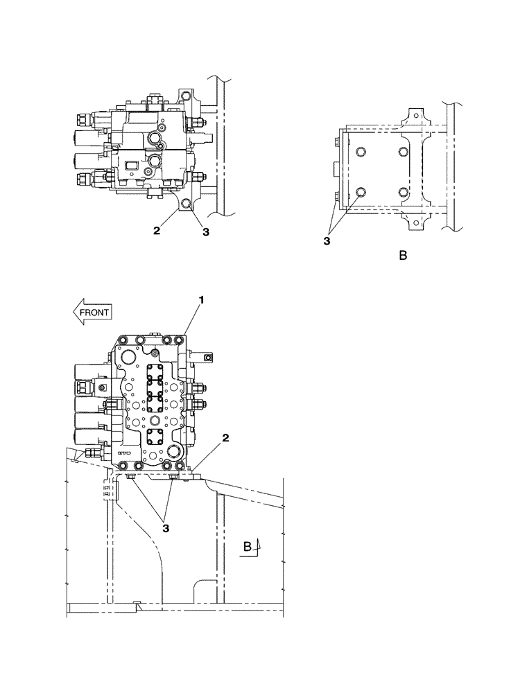 Схема запчастей Case CX350 - (08-165-00[01]) - CONTROL VALVE - SUPPORT (08) - HYDRAULICS