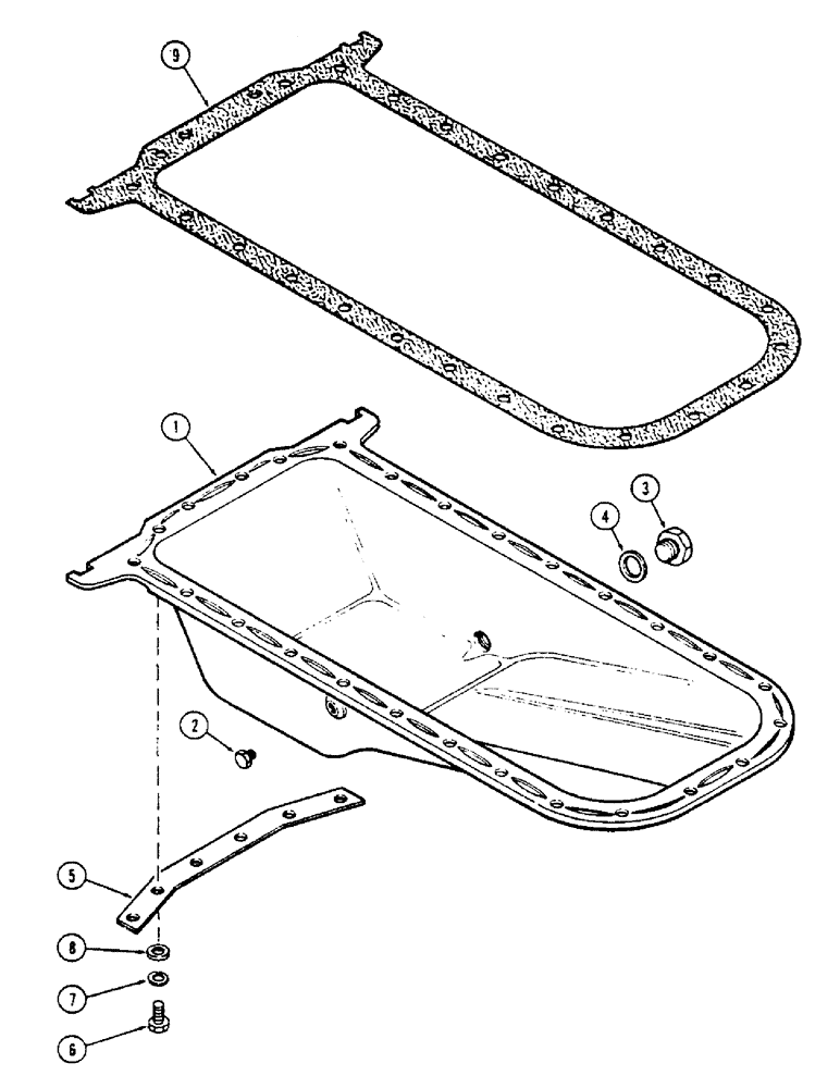 Схема запчастей Case 336B - (26) - OIL PAN, (336BD) & (336BDT) DIESEL ENGINES 