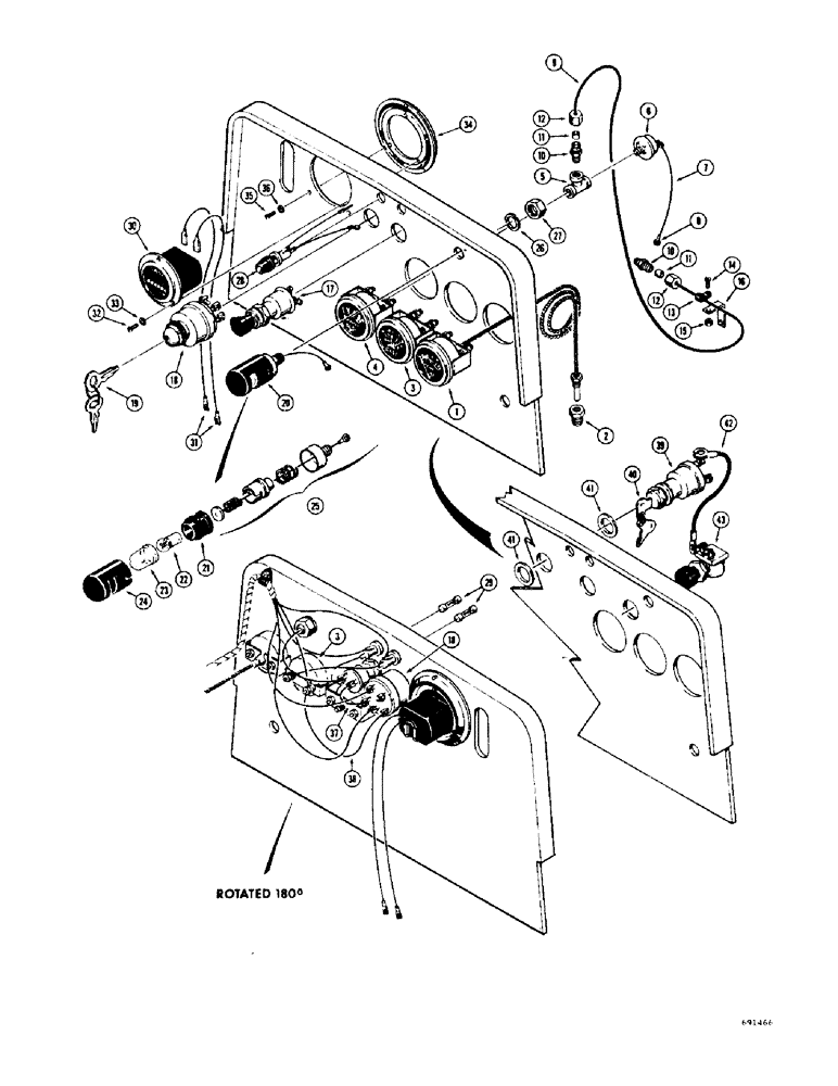 Схема запчастей Case 310G - (090) - INSTRUMENT PANEL (06) - ELECTRICAL SYSTEMS