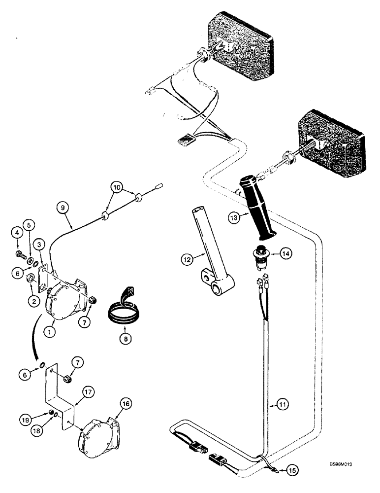 Схема запчастей Case 1825B - (4-26) - HORN, EUROPE (04) - ELECTRICAL SYSTEMS