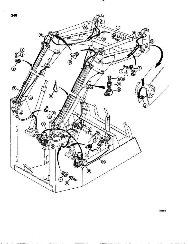 Схема запчастей Case 1845 - (248) - CENTRALIZED LUBRICATION SYSTEM (89) - TOOLS