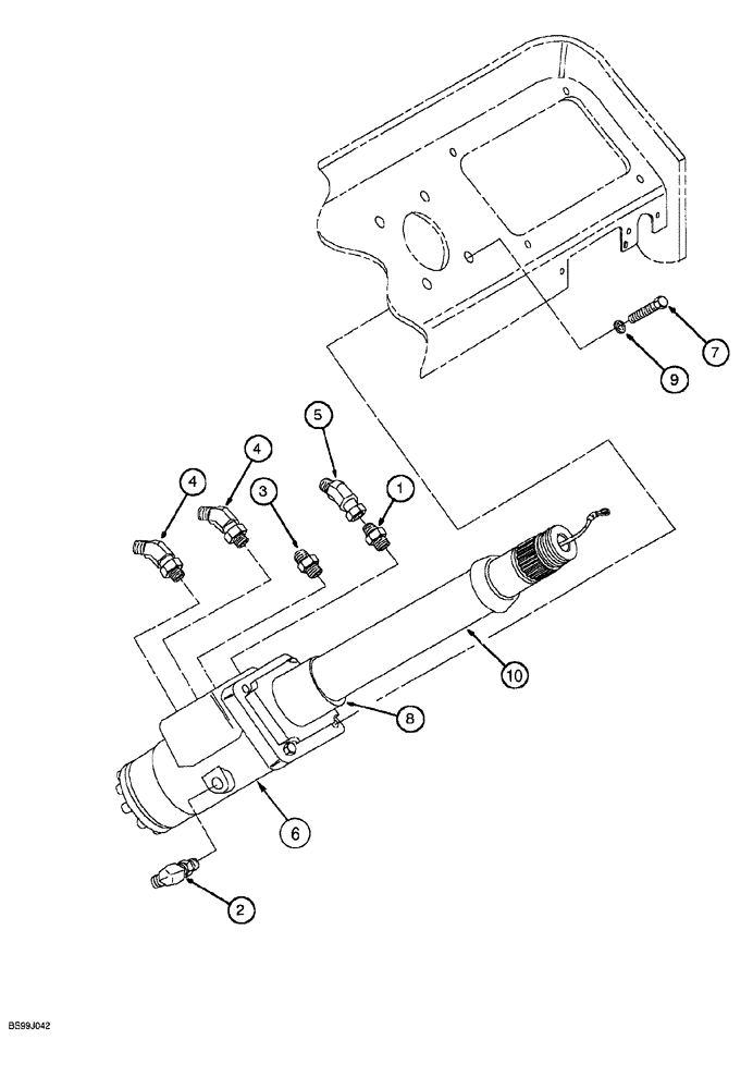 Схема запчастей Case 689G - (05-02) - STEERING CONTROL VALVE AND FITTINGS (05) - STEERING