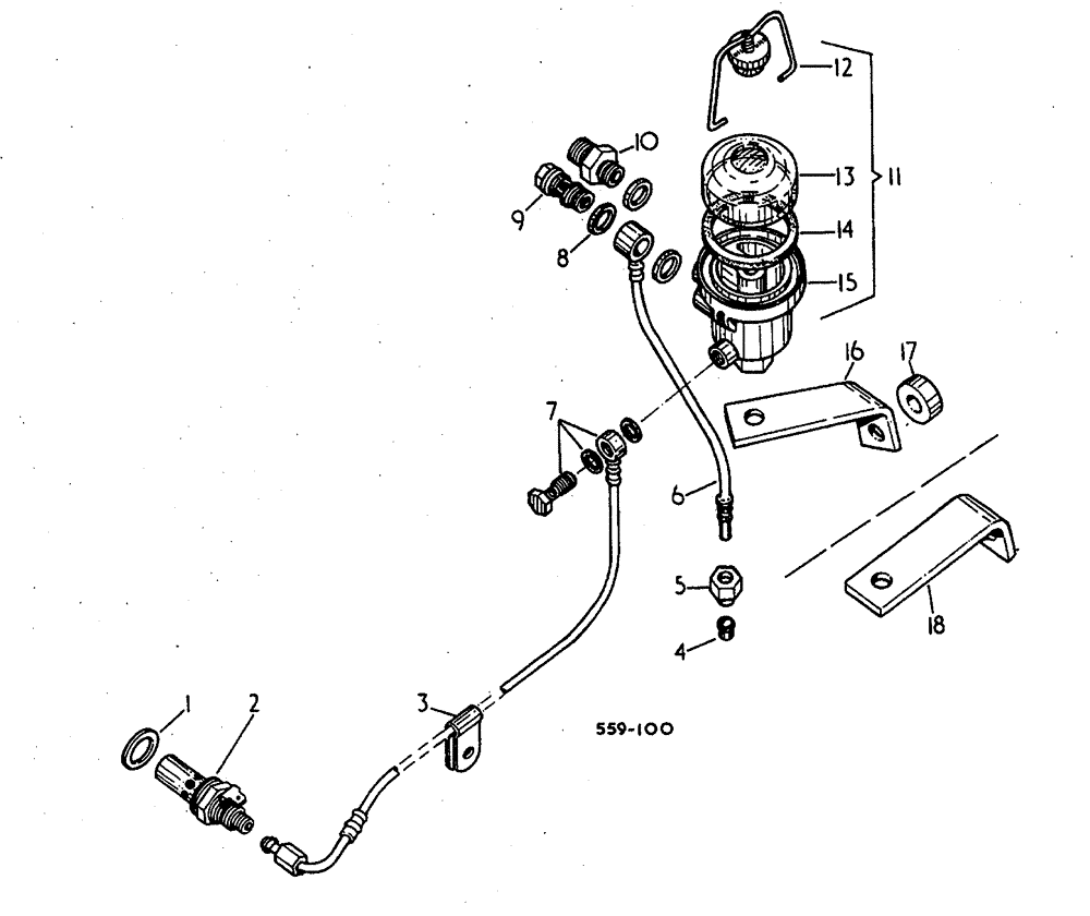 Схема запчастей Case 3400 - (128) - THERMOSTART (10) - ENGINE