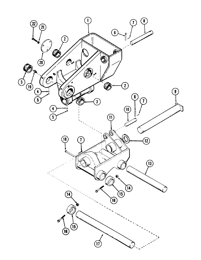 Схема запчастей Case 50 - (9-276) - WRIST-O-TWIST (09) - CHASSIS