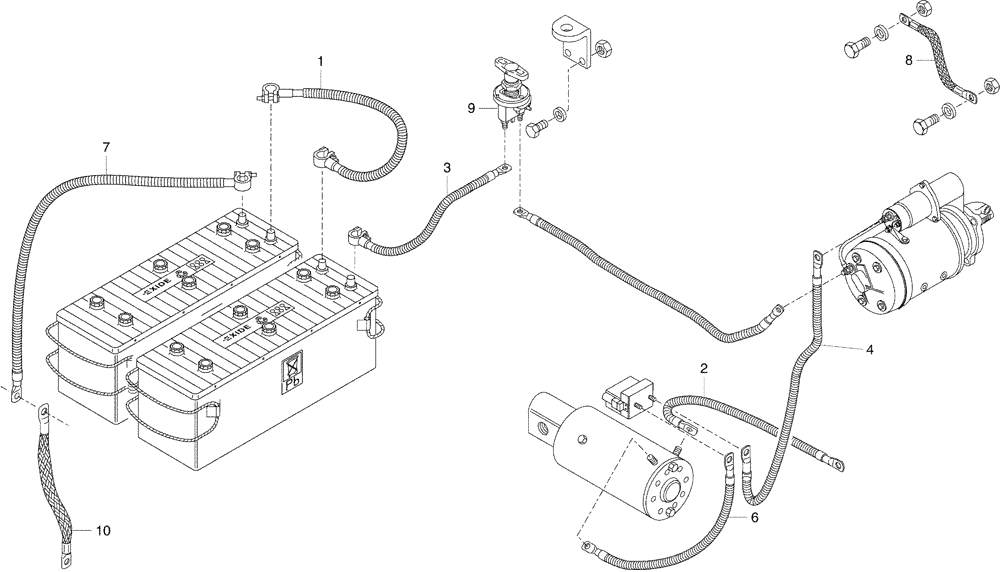 Схема запчастей Case 325 - (6.720/1[05]) - ELECTRIC COMPONENTS (13) - Electrical System / Decals