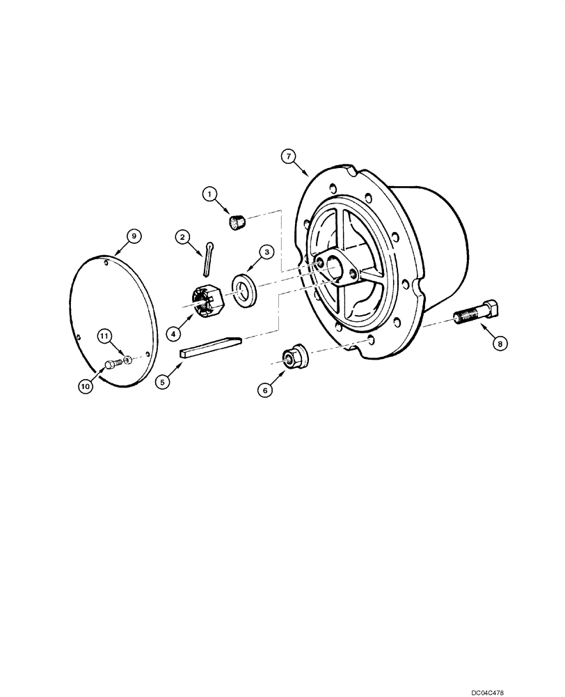 Схема запчастей Case 845 - (06.30[00]) - REAR AXLE GRAZIANO - WHEEL HUB (06) - POWER TRAIN