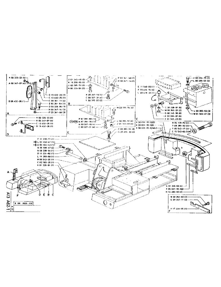 Схема запчастей Case 75P - (008) - UPPERSTRUCTURE (05) - UPPERSTRUCTURE CHASSIS