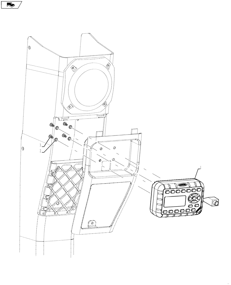 Схема запчастей Case 590SN - (55.510.01) - RADIO (55) - ELECTRICAL SYSTEMS