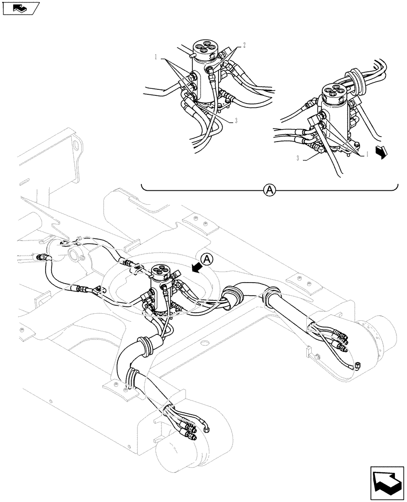 Схема запчастей Case CX27B ASN - (35.322.21) - HYD LINES, SWIVEL (35) - HYDRAULIC SYSTEMS