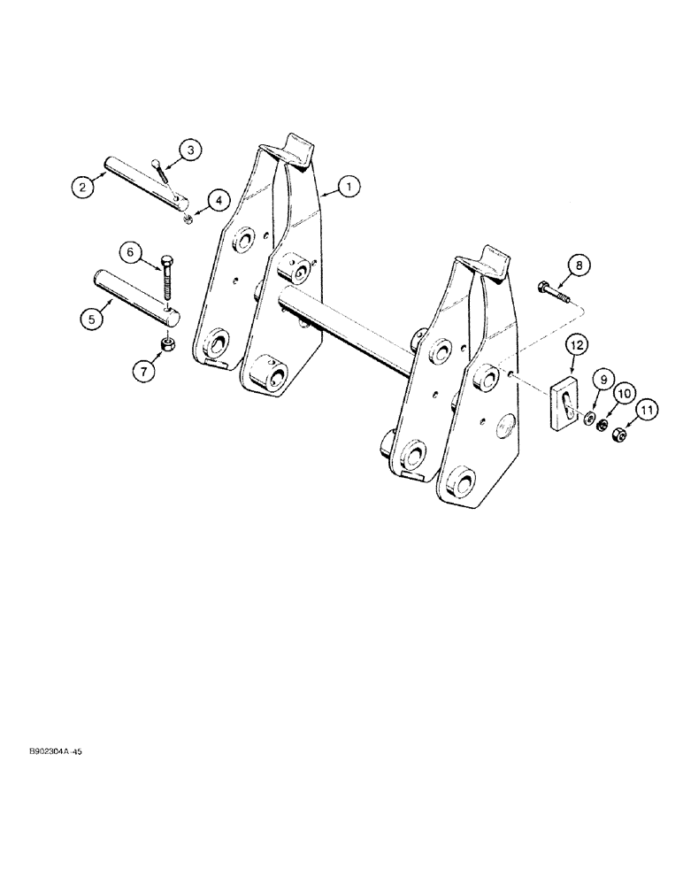 Схема запчастей Case 1818 - (9-14) - TOOL TACH (09) - CHASSIS/ATTACHMENTS