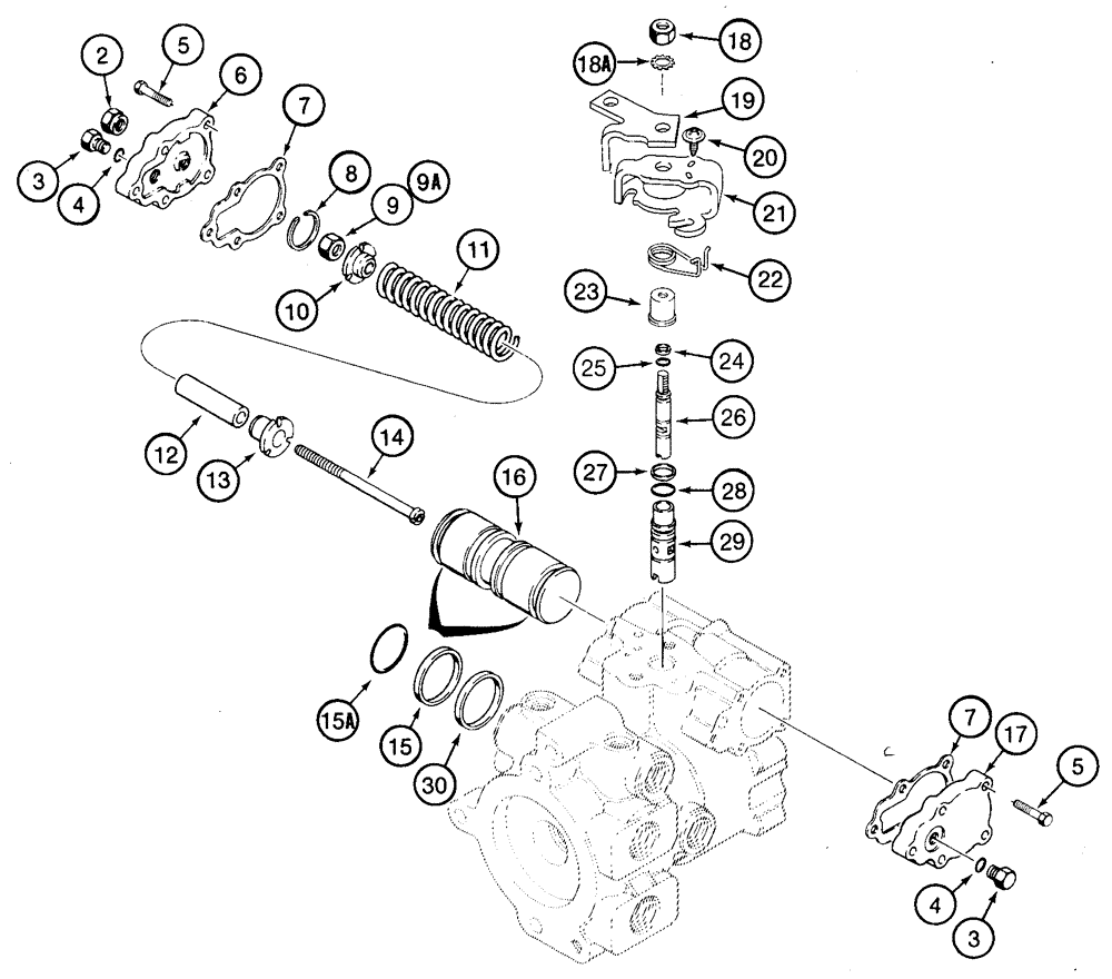 Схема запчастей Case 75XT - (06-13) - PUMP, TANDEM (06) - POWER TRAIN