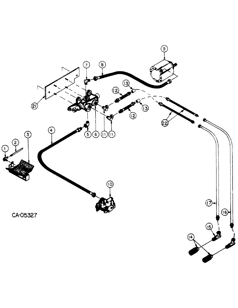 Схема запчастей Case 4150 - (10-13) - HYD, AUXILIARY CONTROL VALVE & FRONT MOUNT, LOADER, DIESEL, LOADER, GAS (07) - HYDRAULICS