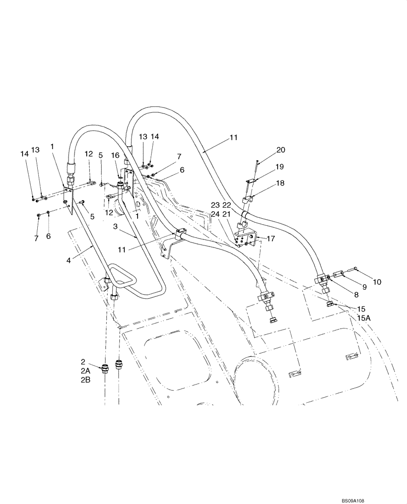 Схема запчастей Case 921E - (08-14B) - HYDRAULICS - LOADER AUXILIARY (XR) (08) - HYDRAULICS